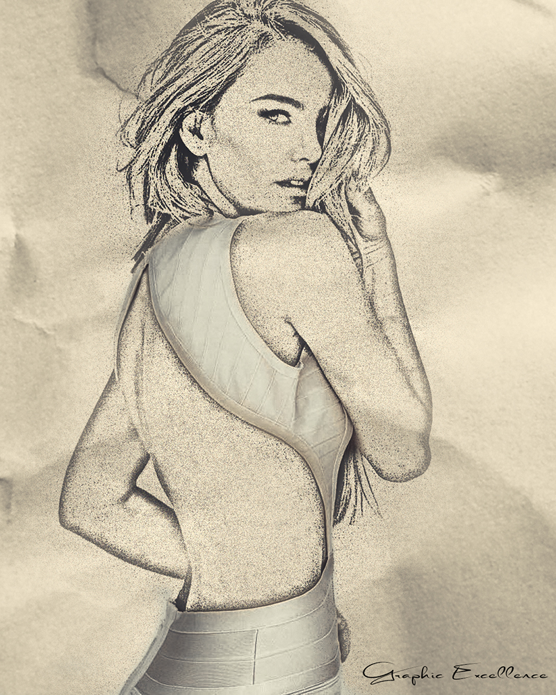 ximena Sketch Artwork for Ximena Cordoba - Graphic Excellence
